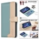 thumbnail image 3 of Funda Cartera con Bloqueo RFID para Motorola Moto G55 5G con Ranuras y Soporte Verde, 3 of 5