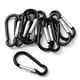 thumbnail image 5 of Ofertas Únicas Gancho de Clip de Aluminio para Viajes, Camping, Senderismo, Mosquetón con Anillo en D, Llavero Negro 10 Piezas, 5 of 6