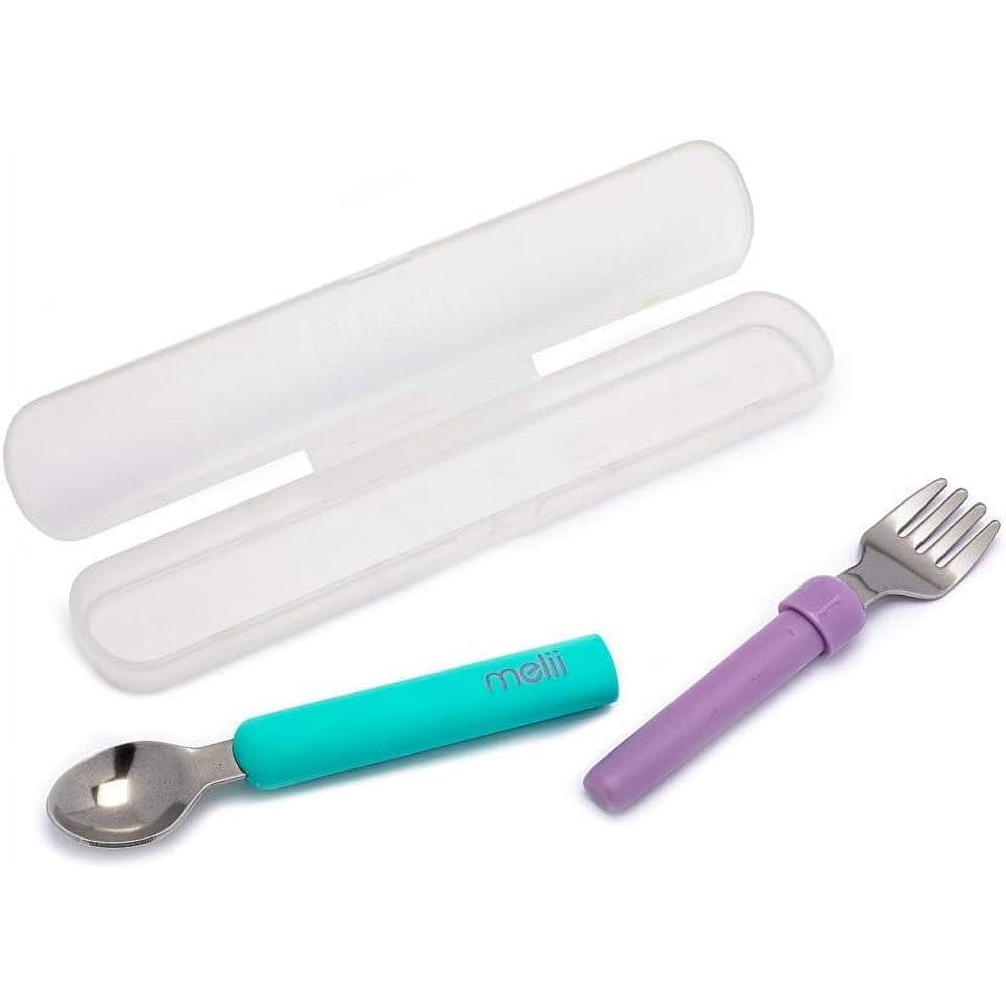 Melii Set Cubiertos Desmontable Azul Y Morado