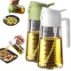 thumbnail image 1 of Pulverizador de aceite TrendPlain de cristal de 470 ml para cocinar, color blanco y verde, 1 of 7