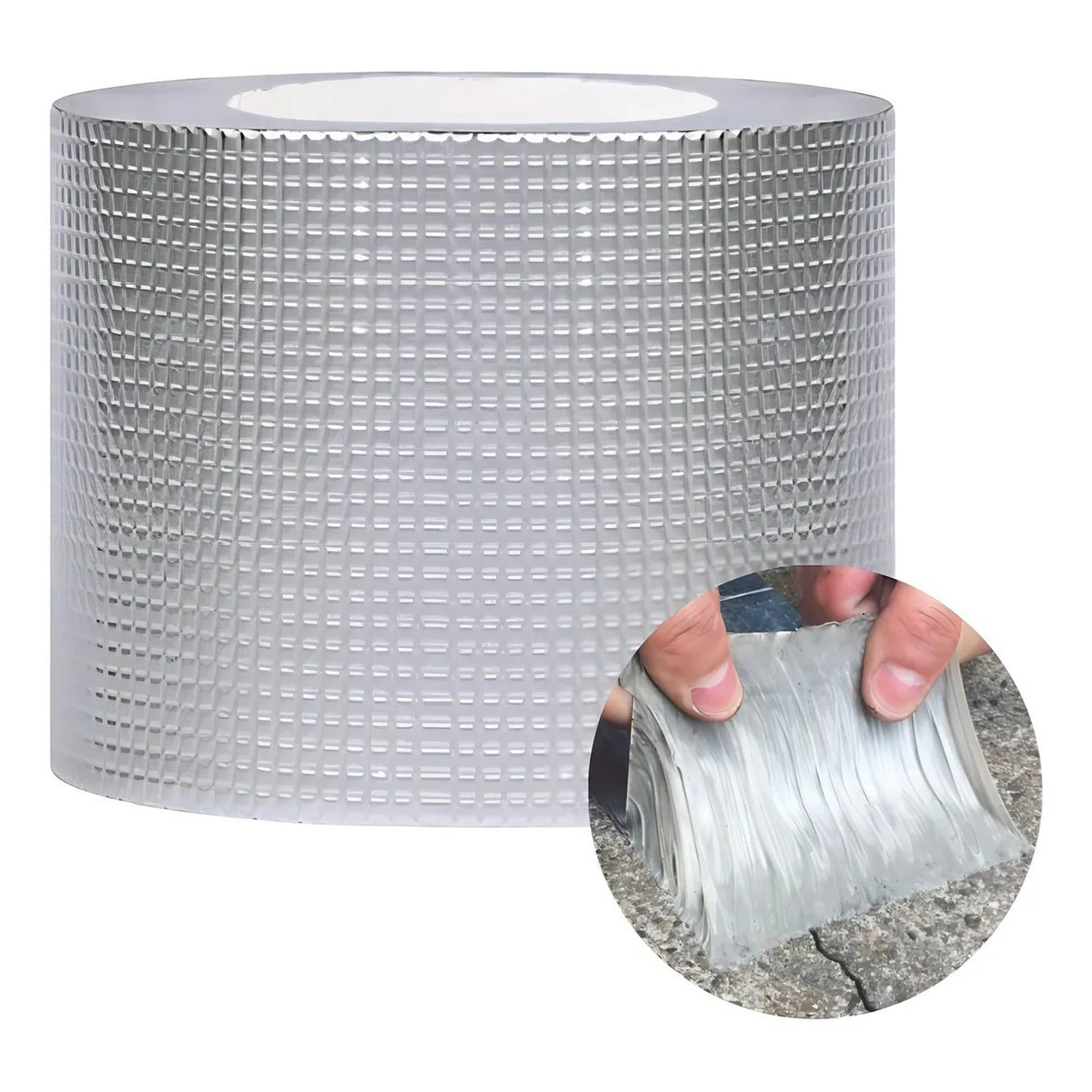 Genérica - Adhesivo Cinta Tapagotera Techo Tubería Sellador Impermeable Filtración De Gotera Butilo Térmica 20cm*5m