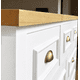 thumbnail image 3 of Cómoda 7 Cajones Mueble de Madera Nativa para Dormitorio - Blanco - 120x40x90 cm, 3 of 3