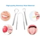 thumbnail image 5 of Limpiador de lengua portátil de 3 piezas, limpiador de lengua de acero inoxidable, fácil de usar para adultos y niños, profesional para un aliento más fresco en segundos., 5 of 6
