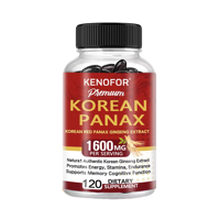 Kenofor Korean Panax Ginseng Coreano Rojo 1600Mg 120 Softgel
