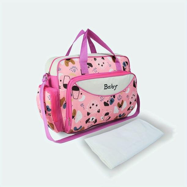 Large Cartoon Printed Single Shoulder Mommy Bag; Multifunctional Large Capacity Mother And Baby Bag; Fashionable Single Shoulder Cross-body Mommy Bag Diaper Bag