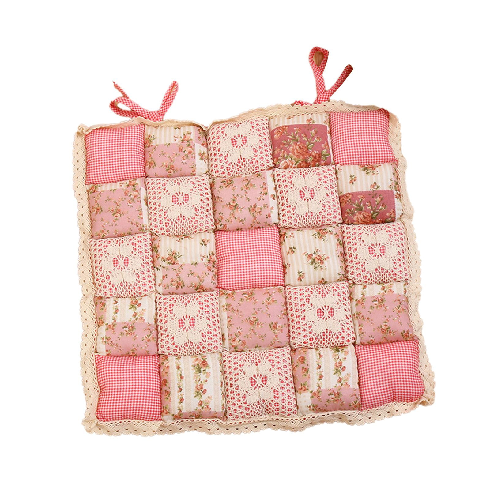 Magideal - Alfombrilla Para Silla Con , 40 Cm X 40 Cm, Universal, Suave, Cuadrada, Cómoda, Lavable, Para Interior, Exterior, Jardín, Decoración De Coche, , Estilo D