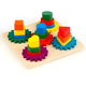 thumbnail image 1 of Juego de engranaje y encaje montessori de madera para niños, 1 of 3