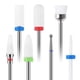 thumbnail image 2 of Juego de 7 brocas de cerámica para uñas, profesionales, para quitar cutículas de gel acrílico, de diamante, para manicura y pedicura, ideal para uso en salón de belleza en casa, ideal como regalo, 2 of 8