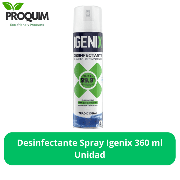 Desinfectante Spray Igenix 360 ml Unidad