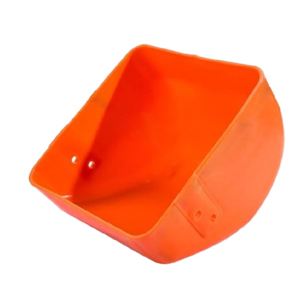Comedero para cerdos, comedero para lechones, cubo, recipiente, platos, bebedero para cerdos, bandeja de comida para aves de corral, ganado doméstico, Naranja