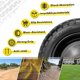 thumbnail image 5 of Flat Free Wheels Pontuss Upgraded de 13 pulgadas para Gorilla Cart, 5 of 6