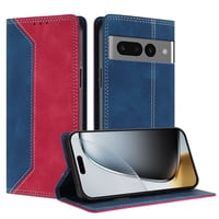 Funda Foxdock Para Google Pixel 7 Pro De Cuero Premium Bicolor Con Ranuras Rfid, Carcasa Tipo Billetera Antigolpes Y Soporte Plegable