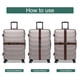 thumbnail image 4 of Uxcell 4 Piezas Correas de Equipaje para Maletas, Correa Conectora de Equipaje Ajustable con Hebilla Accesorios de Equipaje para Maleta de Viaje, Marrón Oscuro, 4 of 7