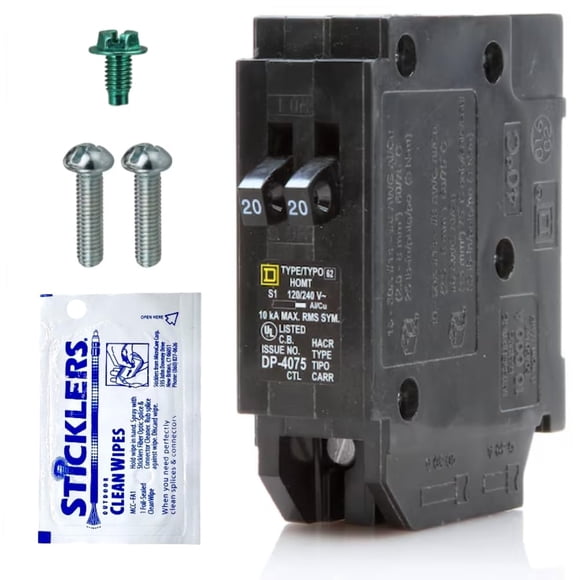 Interruptor termomagnético FalconSupply Square D HOMT2020 20A/20A 120V