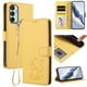 thumbnail image 2 of Carcasa Billetera de Cuero Sintético para Samsung Galaxy M15 5G, Amarillo, 2 of 6