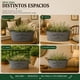 thumbnail image 5 of Set 2 Macetero Metalico Gris Ovalado Decorativo Con Asas L, 5 of 7