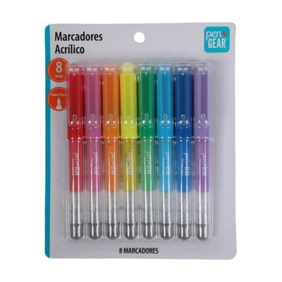 Marcadores Acrílicos 8 Unidades Pp  Pen&Gear