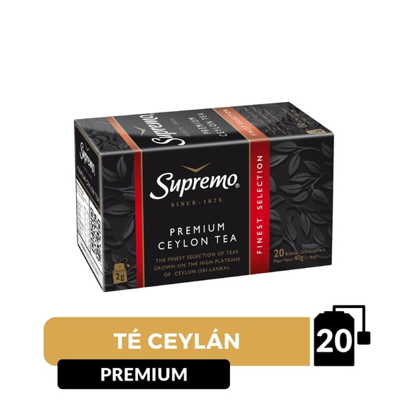 Té Ceylán Premium Supremo Caja, 40 g