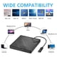 thumbnail image 3 of Unidad DVD Externa Amicool A11 USB 3.0 USBC Negra, 3 of 3