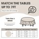 thumbnail image 2 of Mantel D&Z redondo blanco de 213 cm – Pack de 12 desechables, 2 of 7