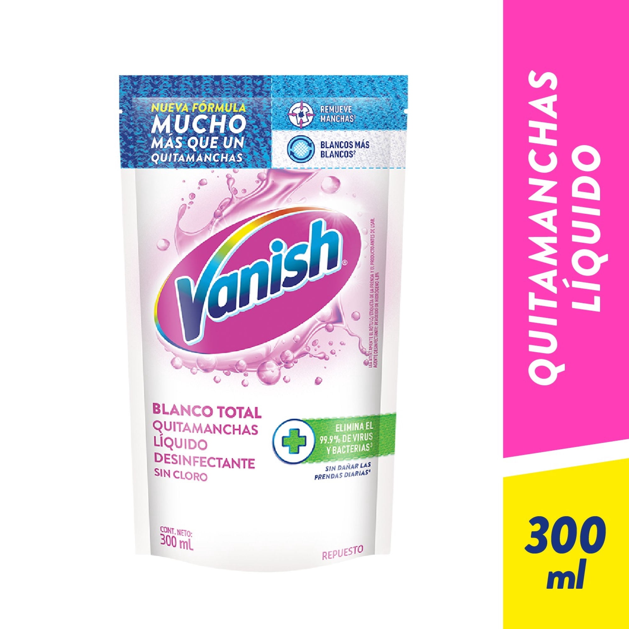 Quitamanchas Líquido Ropa Blanca Doypack 300 ml Vanish