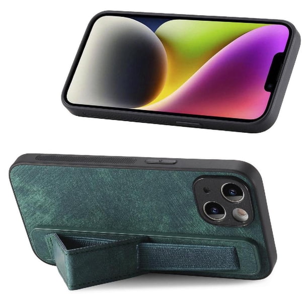 Funda Protectora con Correa para iPhone 14 Plus Resistente a Golpes Verde