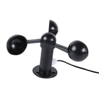 Magideal - Prueba De Velocidad Del Viento Prueba De Anemómetro Práctico Medición De Velocidad Del Viento 3 Tazas Tester De Viento Para Estaciones Meteorológicas