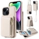 thumbnail image 1 of Stylish & Secure Wallet Case for iPhone 14/13/12/11 Pro Max/XR/XS Max/SE 2020 - RFID Credit Cards Holder, Zipper Leather Case With Wrist Strap & Handbag Case, 1 of 3