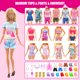 thumbnail image 5 of Set de ropa y accesorios de moda para muñeca de 11.5 pulgadas, 5 of 7