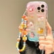 thumbnail image 1 of Cute Cartoon 3D Rabbit Flower Transparent Soft Phone Case For IPhone 14 Pro Max 14 Plus 12 Pro 13 11 XR Clear Candy Cover With Fruit Duck Love Heart Star Bear Chain Lanyard, 1 of 2