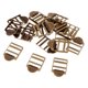 thumbnail image 4 of 20 unids correas de correa de metal correas hebillas ajustador de correa de equipaje de bronce, 4 of 5