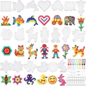 Tablas Perforadas Fuse Beads Augsun Con Forma De Animal Con Tarjetas Para Niños
