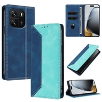 Funda Foxdock Para Blackview Wave 6C De Cuero Premium Bicolor Con Ranuras Rfid, Carcasa Tipo Billetera Antigolpes Y Soporte Plegable