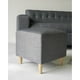 thumbnail image 3 of Sofa Dos Cuerpos Mas Dos Puff Gris Oscuro Lino, 3 of 3