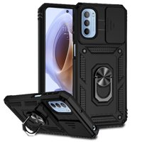 Estuche Gangxun Para Motorola Moto G31, Soporte Giratorio 360°, Estilo Mecánico Y Magnético