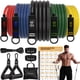 thumbnail image 1 of Set de bandas de resistencia READAEER de 5 piezas con manijas, 150 lb, 1 of 8