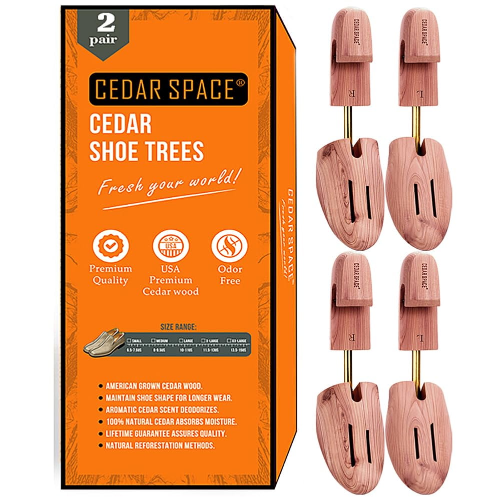 Cedar Space - Shoe Trees Madera De Cedro Ajustable Tamaño 6 5 14