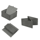 thumbnail image 5 of Set 4 Cajas Organizadoras Plegables De Tela Gris, 5 of 5