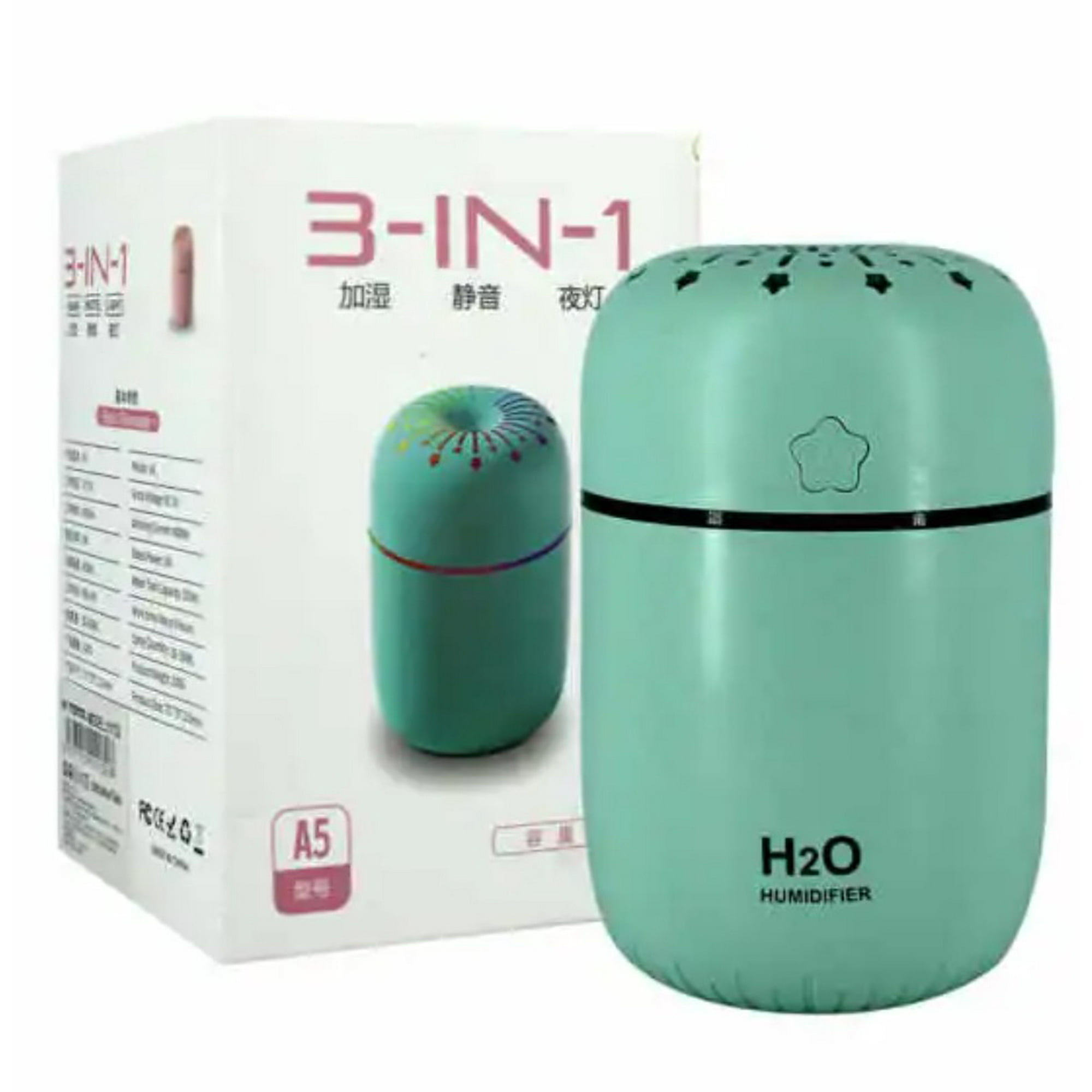 Tomasstore - Humificador Difusor De Aire Luz Led Usb 3 En 1