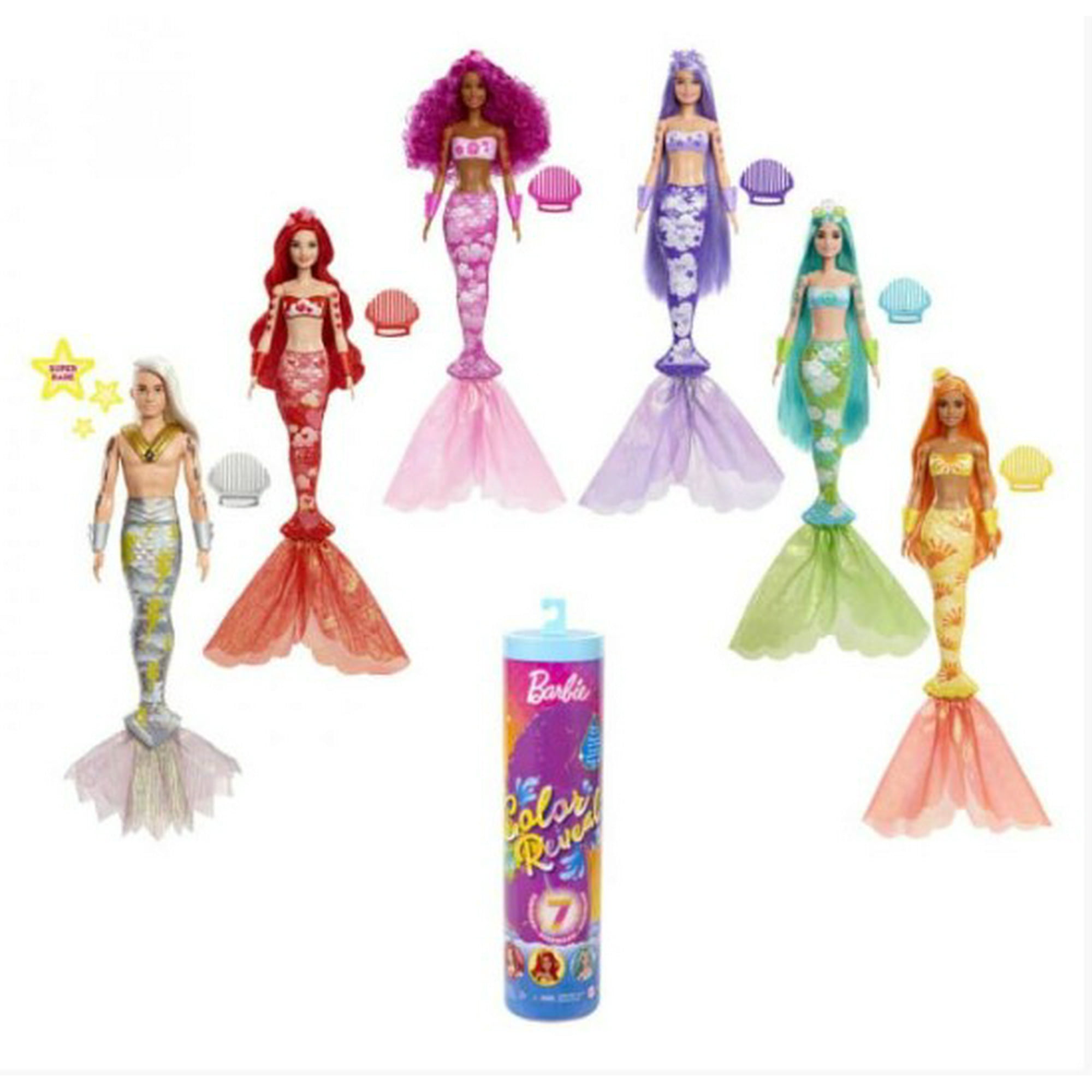 Muneca Barbie Color Reveal Sirenas Sorpresas