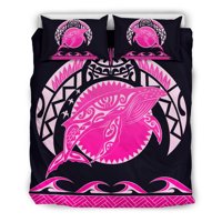Milsleep - Juego De Cama Hawaii Tiburón Polinesio - Rosa - Hi Style