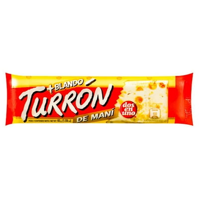 Turrón Maní Barra 45 G Dos En Uno