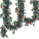 thumbnail image 4 of Adorno De Guirnalda De Oropel Navideño De 5,9 Pies Para Barandilla De Interior Y Exterior Con Patrón De Bayas De árbol De Navidad, 4 of 5