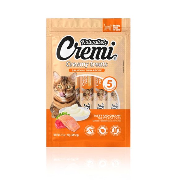 Snack Gato Líquido Salmón Atún Bolsa, g g
