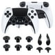 thumbnail image 3 of Compatible con el mando Edge de PlayStation 5 - Kit de tapones metálicos para los pulgares, las palancas y los botones traseros de PS5-Plata, 3 of 5