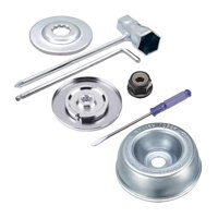 Magideal - Juego De Accesorios Para Desbrozadora De Acero Inoxidable Arandela De Mantenimiento Duradera Llave En T Adaptador De Hoja Kits De Cuidado De Montaje