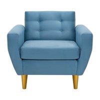 Bodevir - Sofa Bote 1C Felpa 01 Azul Petroleo