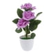 thumbnail image 2 of Ramo De Flores De Seda Rosa Artificial En Maceta Bonsai Planta Falsa Púrpura, 2 of 5