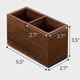 thumbnail image 4 of Portalápices De Madera De Nogal 14 X 9 X 7 Cm 2 Compartimentos, 4 of 9