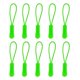 thumbnail image 3 of Deslizador plástico del tirador de la cremallera del cordón de tirón de la cremallera 10pcs para los bolsos de la ropa verdes, 3 of 3